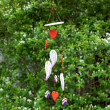 Always in My Heart Paw Print Ceramic Chime