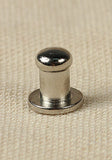Button Rivet 5x, 7,6 x 4,5mm, M3, Brass/Nickel