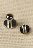 Button Rivet 5x, 9,8 x 6,8mm, M3, Brass/Nickel