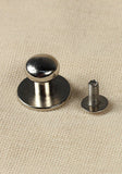 Button Rivet 5x, 12 x 9,8mm, M3, Brass/Nickel