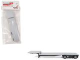 2Axle Dropdeck Flatbed Trailer Silver Top 1/87 (HO) Plastic Model by Promotex