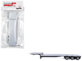 3Axle Dropdeck Flatbed Trailer Silver Top 1/87 (HO) Plastic Model by Promotex