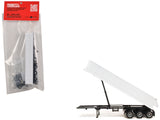 3Axle Dump Trailer White 1/87 (HO) Plastic Model by Promotex