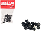 6Spoke Rear Wheelset Set of 8 pieces 1/87 (HO) Plastic Model by Promotex