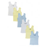 Bambini Boys Six Pack Pastel Tank Top Medium