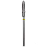 STALEKS PRO EXPERT CARBIDE NAIL DRILL BIT FRUSTUM YELLOW HEAD DIAMETER 4 MM WORKING PART 13 MM (FT70Y040/13) (№84) - STALEKS™