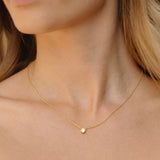 Gold Filled Diamond Bezel Necklace
