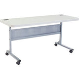 Interion® 60 X 24 Blow Molded Foldable Training Table - White