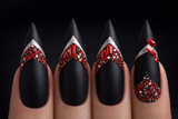 Queen - Red Rhinestone - Gems - Duo Set - #22