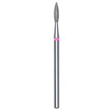 DIAMOND NAIL DRILL BIT, "FLAME", RED, HEAD DIAMETER 2.1/8MM (FA11R021/8) - STALEKS™