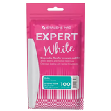 STALEKS PRO EXPERT 42 WHITE DISPOSABLE FILES FOR CRESCENT SHAPE NAIL FILE DFE-42 WHITE(50 PC)- STALEKS™