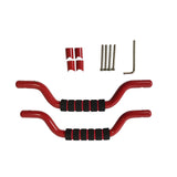 JSD 2PCS Aluminum Grab Handles For 2021-2025 Ford Bronco 2&4 Door ONLY Fit Front Seat Roll Bar Handgrip Handles(Not Fit Rear Seat), Red