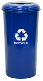 10/1Ctdb-Vv Ergode Combo Recycling Container - Tall Round Wastebasket For Cans And Paper Recycling - Durable Steel Construction