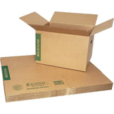 10-Pack: Medium Moving Boxes with Handles (Refurbished)