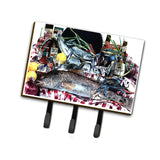 Caroline'S Treasures 1001Th68 Fish And Beers From New Orleans Leash Holder Or Key Hook, Large, Multicolor