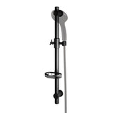 Pulse Showerspas Matte Black Adjustable Slide Bar Shower Panel Accessory