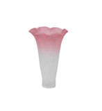 3W X 5H White/Pink Lily Shade