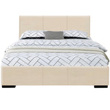 Abbey Platform Bed, Beige, King