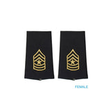 Army E9 Sergeant Major Shoulder Marks - Small/Female