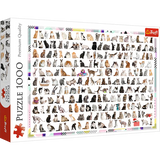 Trefl 1000 Piece Jigsaw Puzzle, 208 Cats