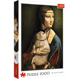 Trefl 1000 Piece Jigsaw Puzzles, Lady With A Cat