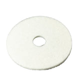 1073832 Pad Flrmch Wht Sr Pl 20 3M 20 In. D Non-Woven Natural/Polyester Fiber Floor Polishing Pad White (Pack Of 5)