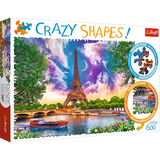 Trefl 600 Piece Crazy Shape Jigsaw Puzzle Sky Over Paris, France, Various
