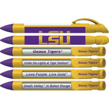 Greeting Pen Lsu Tigers 4 X 6 Notebook And 1 Rotating Message Pen Set (1113M)