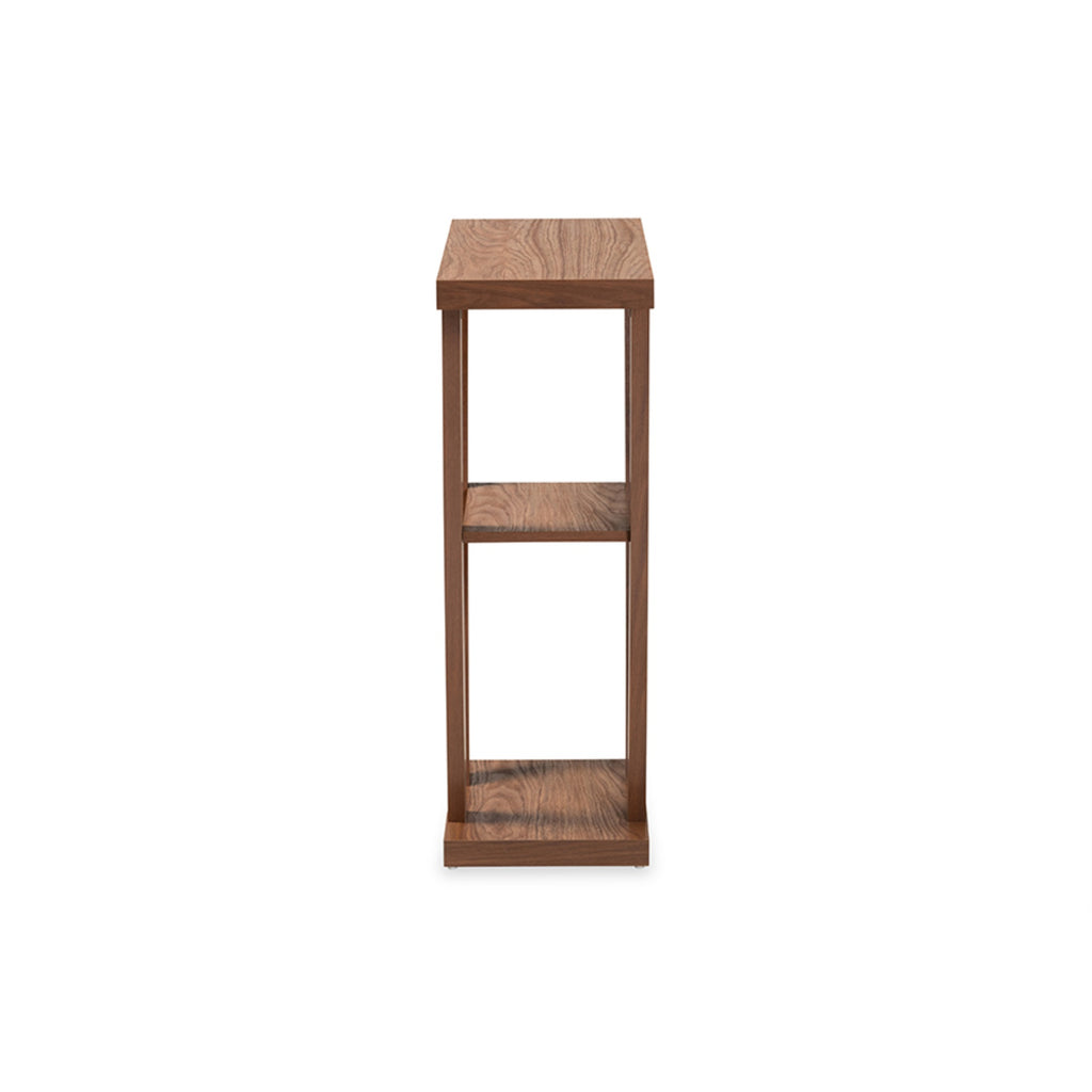 Baxton Studio Boone Modern And Contemporary Walnut Brown Finished Wood Console Table