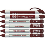 Greeting Pen Mississippi State Bulldogs 4 X 6 Notebook And 1 Rotating Message Pen Set (1136M)