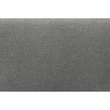 Baxton Studio Dexter Modern And Contemporary Dark Grey Fabric Upholstered And Walnut Brown Finished Wood Twin Size Headboard