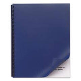 GBC Opaque Plastic Presentation Binding System Covers, 8 1/2 x 11, Navy, 50 per Pack