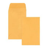 Business Source Small Coin Kraft Envelopes Coin #12 1/4 Width x 3 1/2 Length 20 lb Gummed Kraft 500 / Box Brown