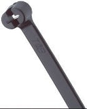 Thomas & Betts TY27MX Cable Tie 120lb 13 Ultraviolet Resistant Black Nylon with Stainless Steel Locking Device Bulk Pack, Milit