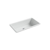KOHLER Iron/Tones 33 Inch Top-/Undermount Kitchen Sink, Single Bowl Kitchen Sinks, K-5707-95, Ice Grey