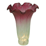 4W X 6H Seafoam/Cranberry Pond Lily Shade