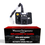 Honda Civic Sedan + Hybrid w/ Wide Angle (2014-2015) OEM Replacement Backup Camera OE Part # 39530-TR3-A11