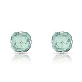1.3 Carat Cz Asscher-Cut Sterling Silver Stud Earrings