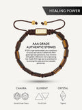 Tigers Eye Beaded Bracelet - Havana
