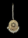 DNS189 Gold-Plated jadau Floral Hasli Necklace with jhumka earrings tika – Handcrafted Traditional Set ( READY TO SHIP )