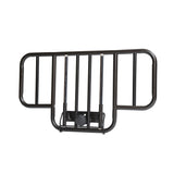 No Gap Half Length Side Bed Rails with Brown Vein Finish, 1 Pair