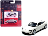 Porsche Taycan Turbo S White Speed Icons Series 1/64 Diecast Model Car by Maisto