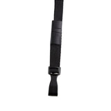 Sicurix Breakaway Lanyard W/No Twist Plastic Hook, 3/8 Inch, Black, Pack Of 10
