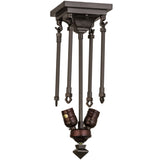 16H Oil Rubbed Bronze 2 Lt Semi-Flushmount Hardware