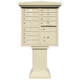 Parkview Stucco Tall Pedestal Wrap, Painted (Sandstone Color)