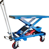 Global Industrial™ Mobile Single Scissor Lift Table 39 X 20 Platform 1100 Lb. Cap.