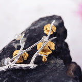 Flower Pin with Pearl