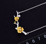Flower Necklace with Pearl