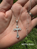 Crucifix Necklace in Sterling Silver