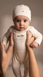 Muslin patch footie - cotton